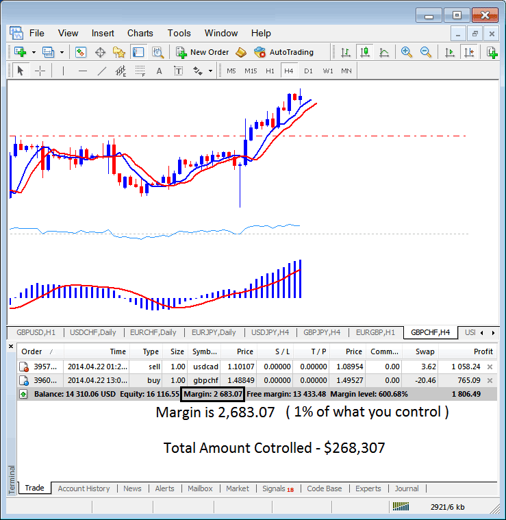 Leverage and Margin Example in Trading - Forex Trading Maximum Leverage vs Forex Trading Used Leverage - Maximum Leverage vs Used Leverage