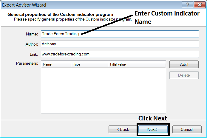 Name of New Custom Indicator on MT4 - What is MetaTrader 4 Custom Technical Indicators? - Programming MetaTrader 4 MetaEditor Tutorial: Adding MetaTrader 4 Custom Indicator