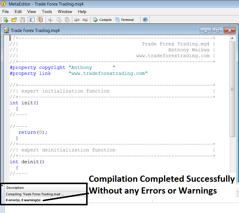 MetaEditor Programming Adding an EA on MT4 - How Do I Add EAs on MetaTrader 4? - MT4 XAU/USD Platform Setup