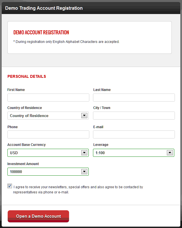 Forex Demo Account Registration Details How to Open MetaTrader 4 Demo Account