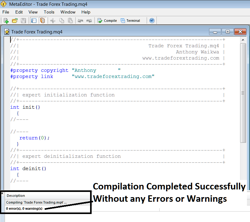 MetaEditor Programming Adding an Expert Advisor in MetaTrader 4 - Programming in MT4 MetaEditor: How Do I Add EAs?