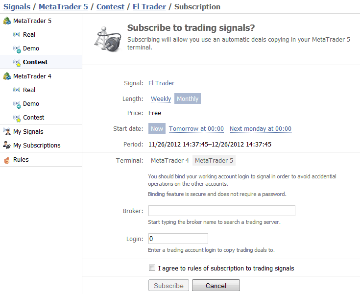 Trading Signal Subscription Service - Automated Copy Oil Signal Explained